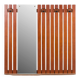 Porte-manteau en teck avec miroir et étagère, Italie, années 1960.