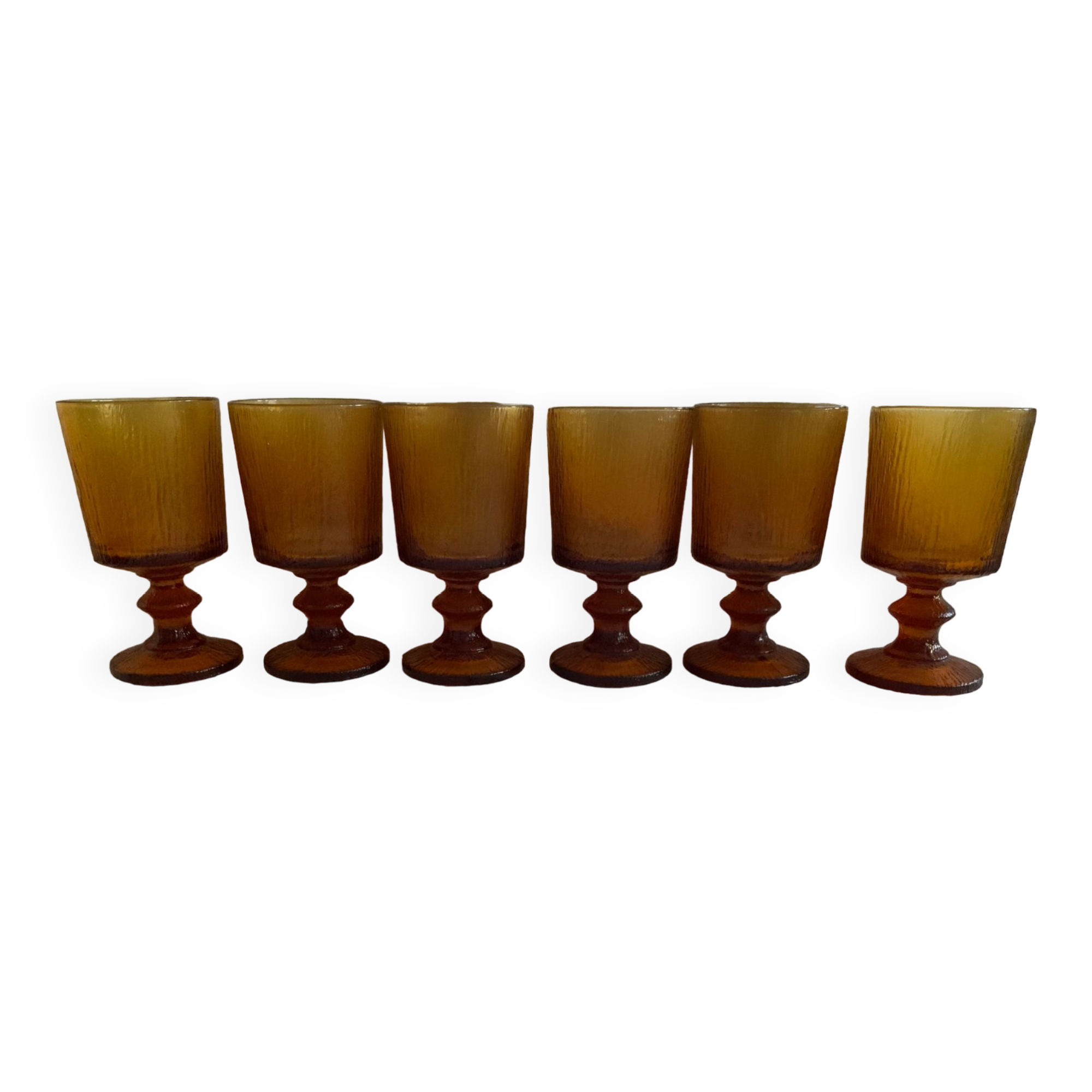 Amber stemware