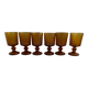 Amber stemware