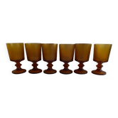 Amber stemware