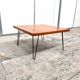 Teak coffee table with hairpin legs