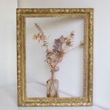 Old gilded wooden frame