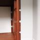 A vintage mid-century teak Gianfranco Frattini style bookcase room divider