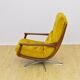 Fauteuil pivotant en velours, années 1970