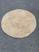 Round natural Scandinavian jute rug with star pattern 83cm