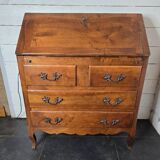 Louis XV style sloping desk in solid walnut