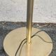 lampadaire en laiton avec bras articulé liseuse  1970 et son abbajour rouge