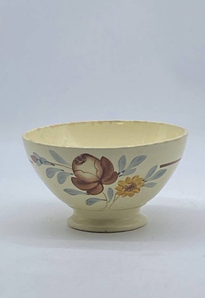 Large antique ceramic bowl from Digoin Sarreguemines