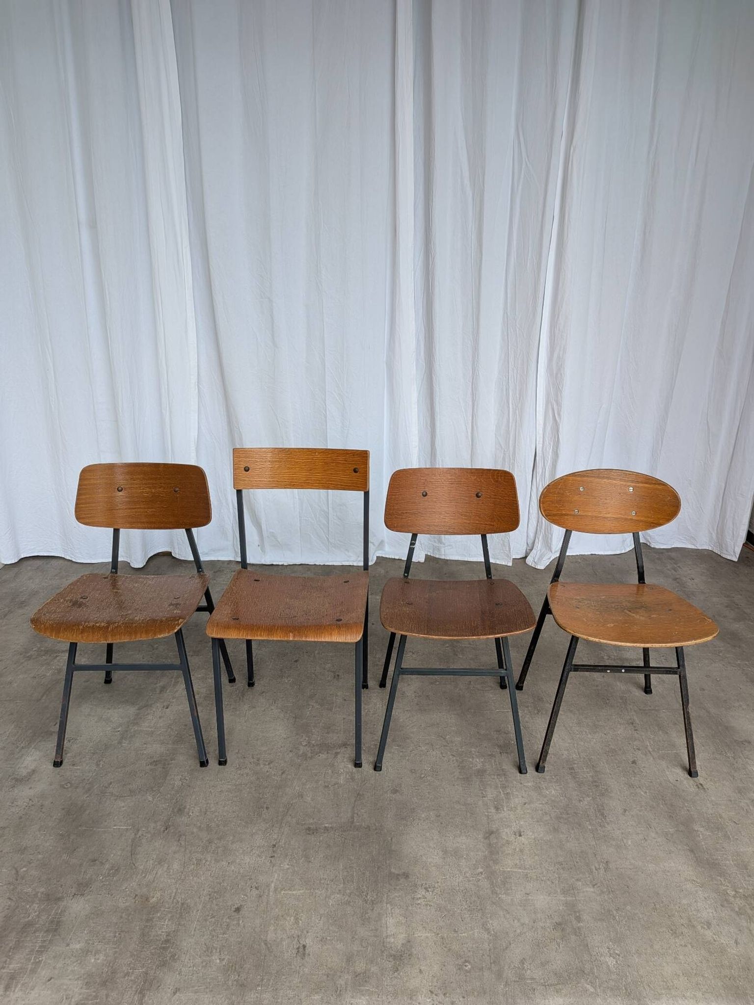 Vintage Stol Kamnik Wooden Dining Chairs - 1970s Yugoslavia - Set of 4