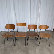 Vintage Stol Kamnik Wooden Dining Chairs - 1970s Yugoslavia - Set of 4