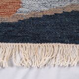 Pair of kilims or tapestries in a modern style, Central Asia, late 20th century.