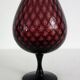 Vase verre italien empoli violet vintage