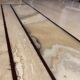 Vintage coffee table from the 80s in travertine and onyx made in italy