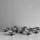 12 stainless steel footed bowls, Letang Remy style