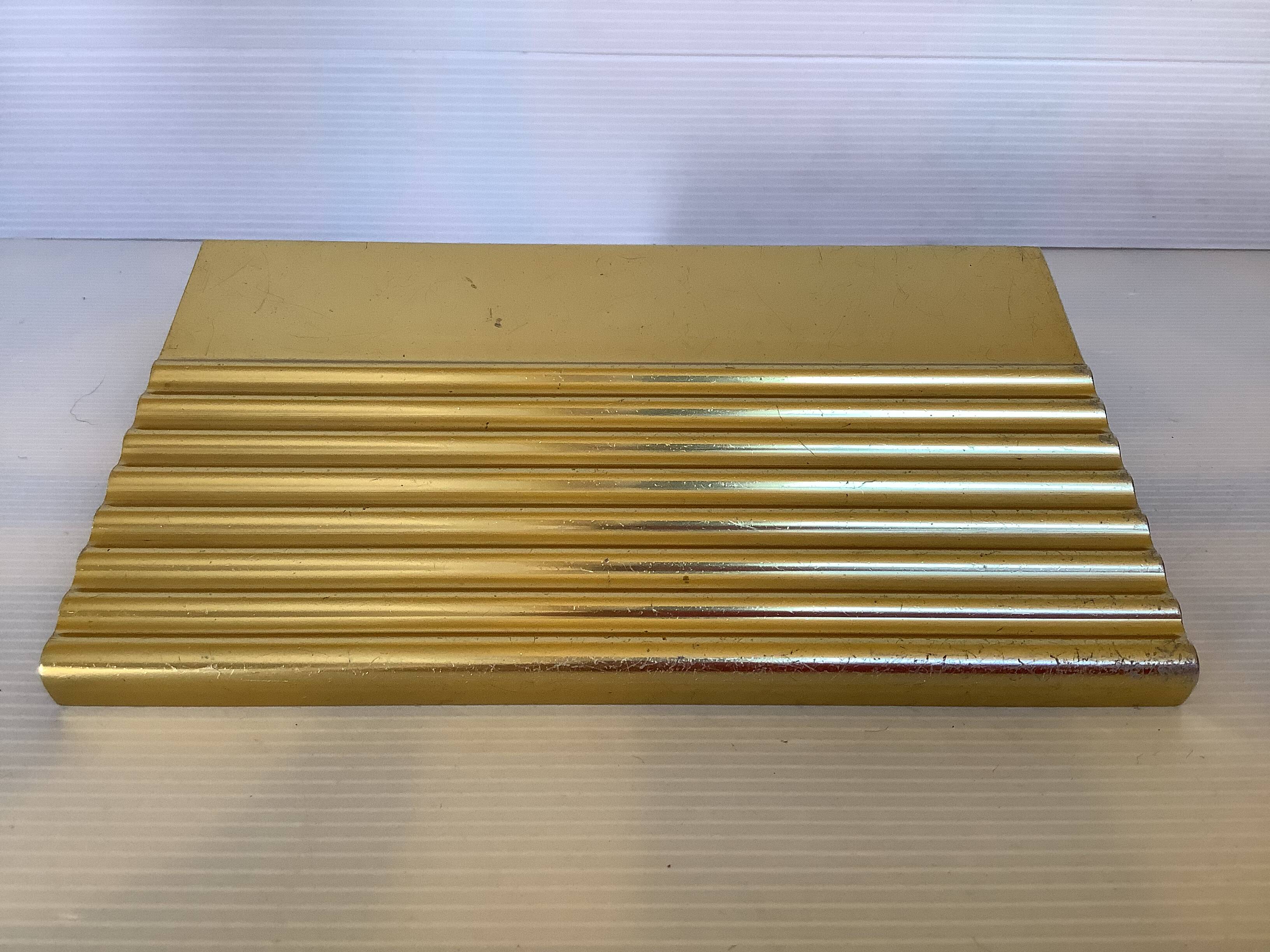 Gold metal door handle