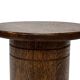 Vintage oak plant table low stool 70s design