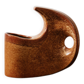 Bertoncello 977 Roberto Rigon Vaso in Ceramica Smaltata D’Arte Anni ‘7