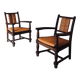 Mid-Century Modernist Armchairs in the style of Francis Jourdain, France, 1940s, Set of 2