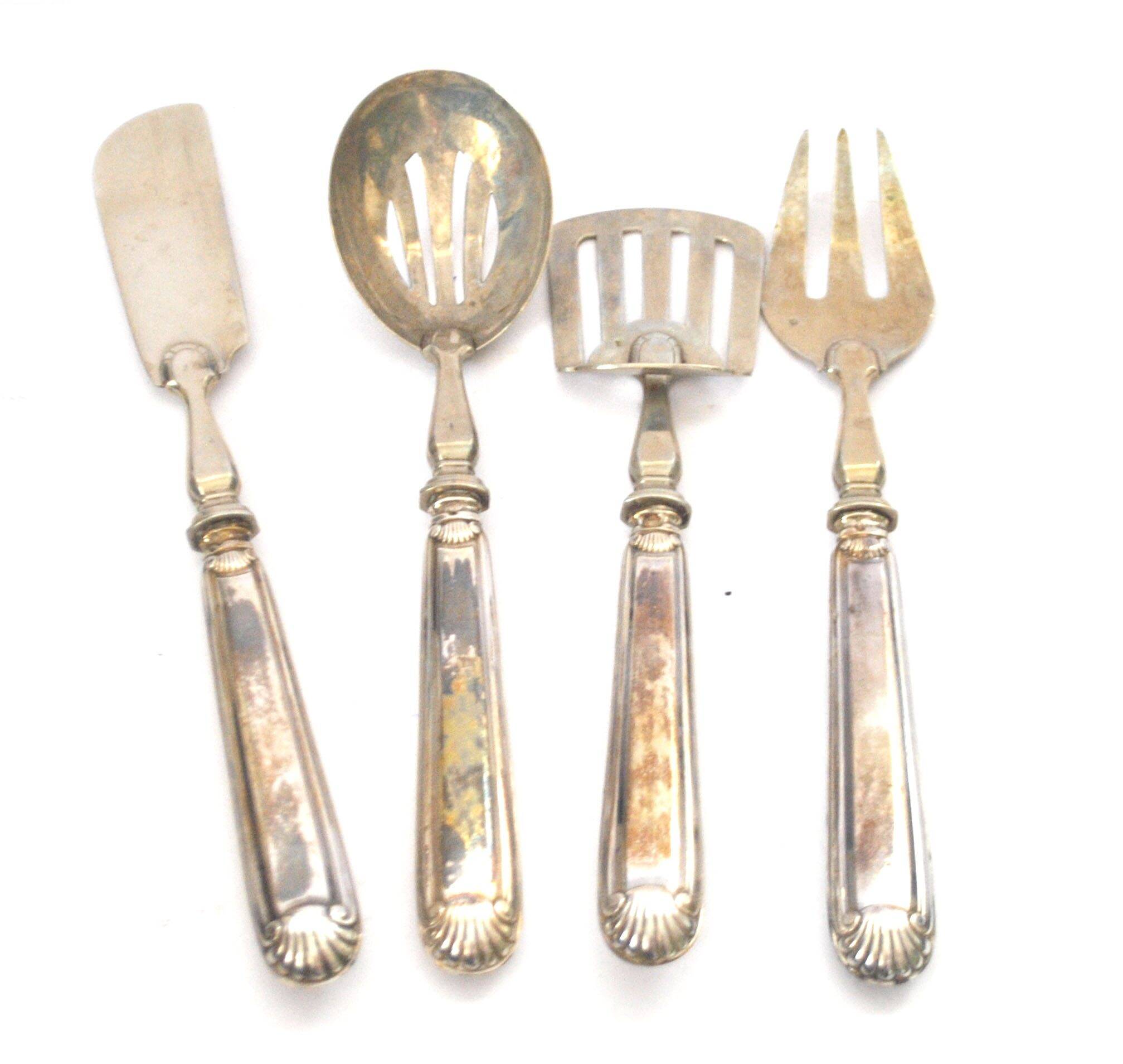 Mignardise cutlery – Minerva silver hors d'oeuvre service 1920 art deco