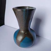 Puisaye stoneware vase signed Jean Pointu