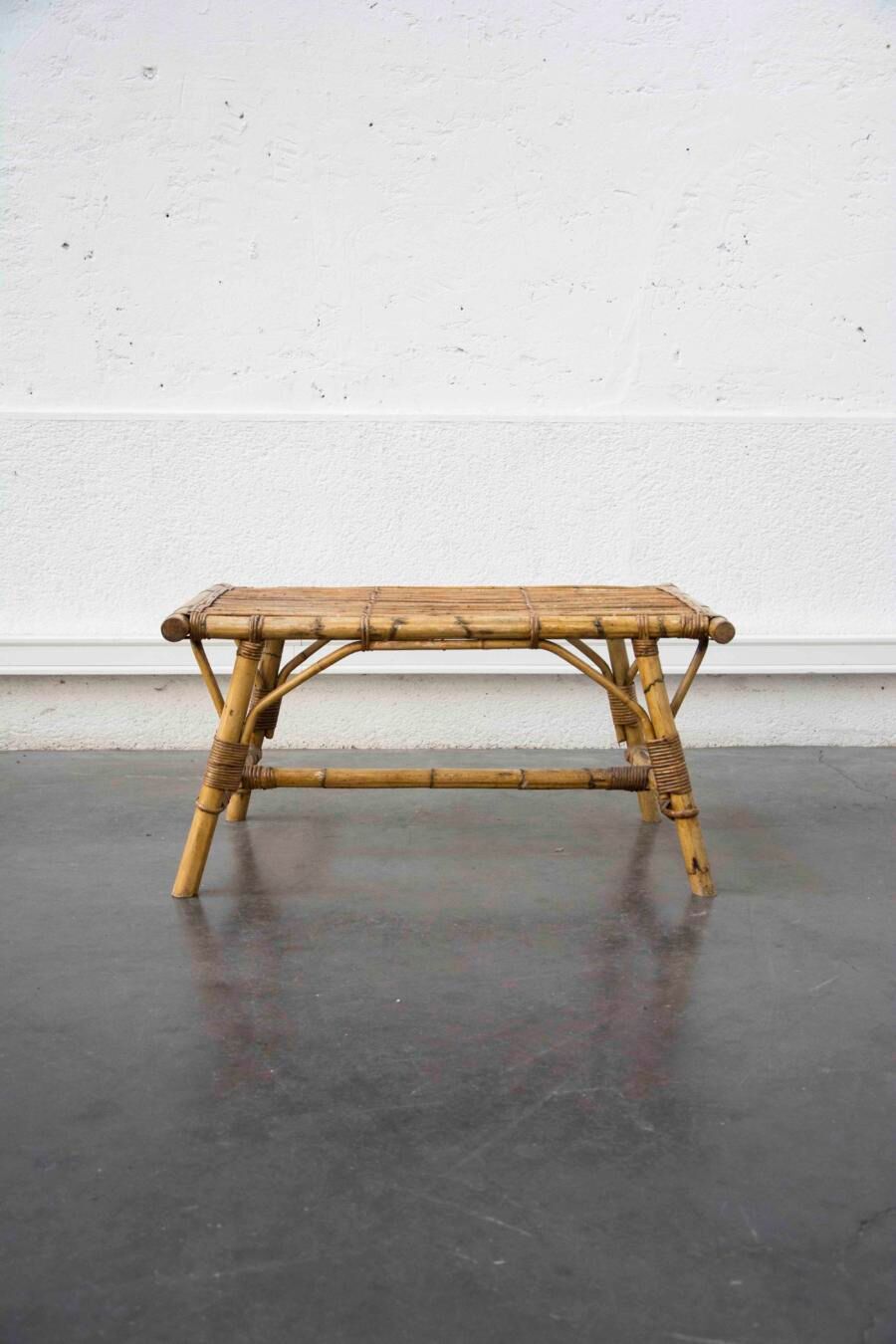 Rattan coffee table