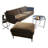 Bo Concept sofa and pouf