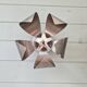 Pair of Space Age wall sconces in chrome metal, 1970s
