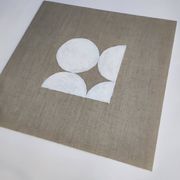 Modern jute painting 30 x 30 cm