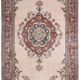 Tapis vintage médaillon, tapis vintage unique en son genre, tapis turc marron rouge