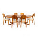 Table à manger extensible vintage, Bramin des années 60