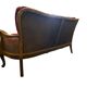 Vintage red wine baroque armchair/sofa/lounge with caning