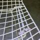 Pair of white lacquered Bertoia chairs