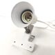 Spot lamp with clip Lita metal white 70s
