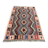 Handmade Colorful Kelim Carpet