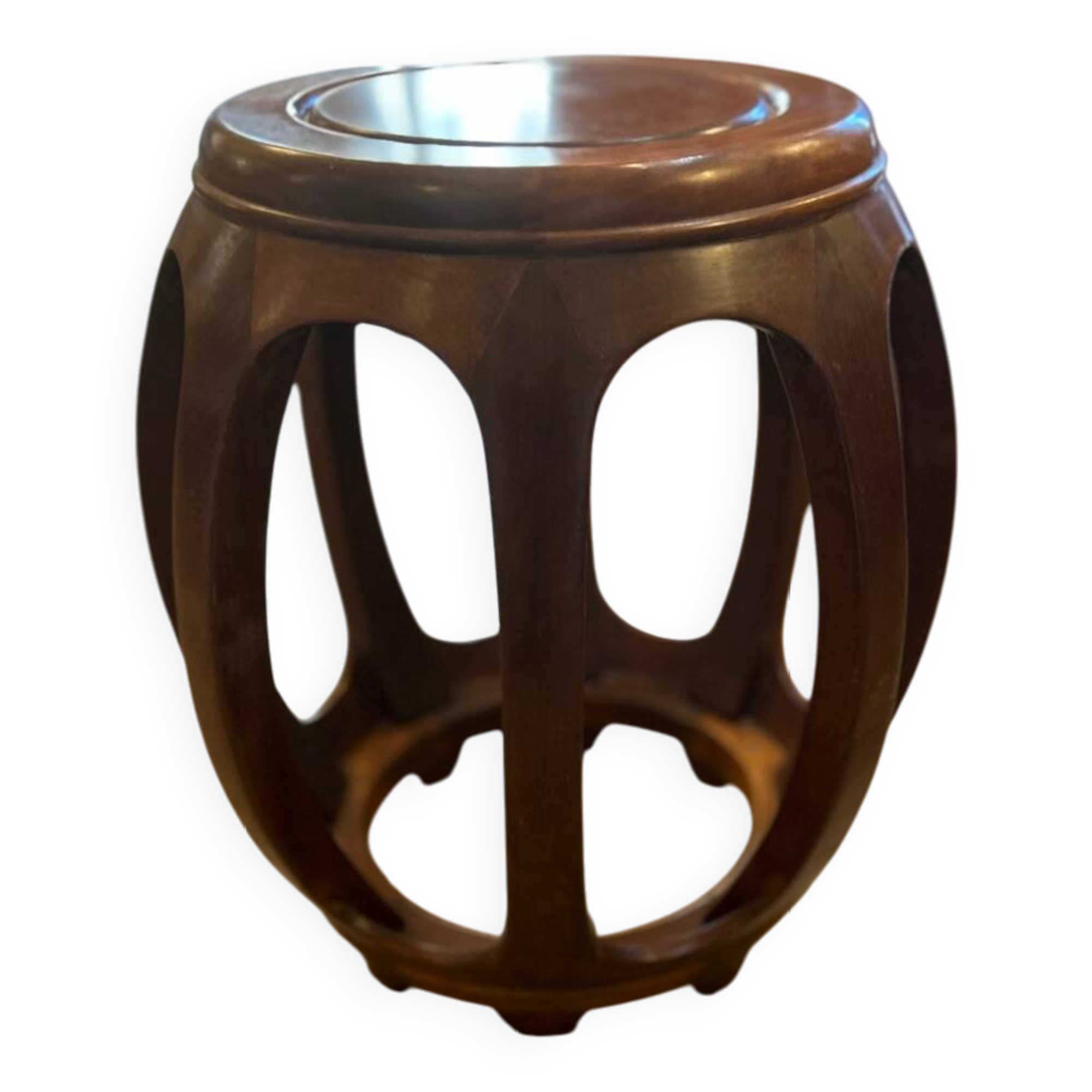 Tabouret acajou, Asie XX ème