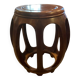 Tabouret acajou, Asie XX ème