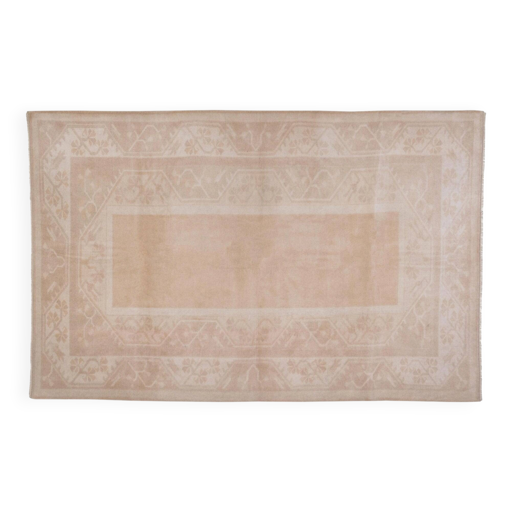 Vintage Turkish Oushak rug 162x253 cm