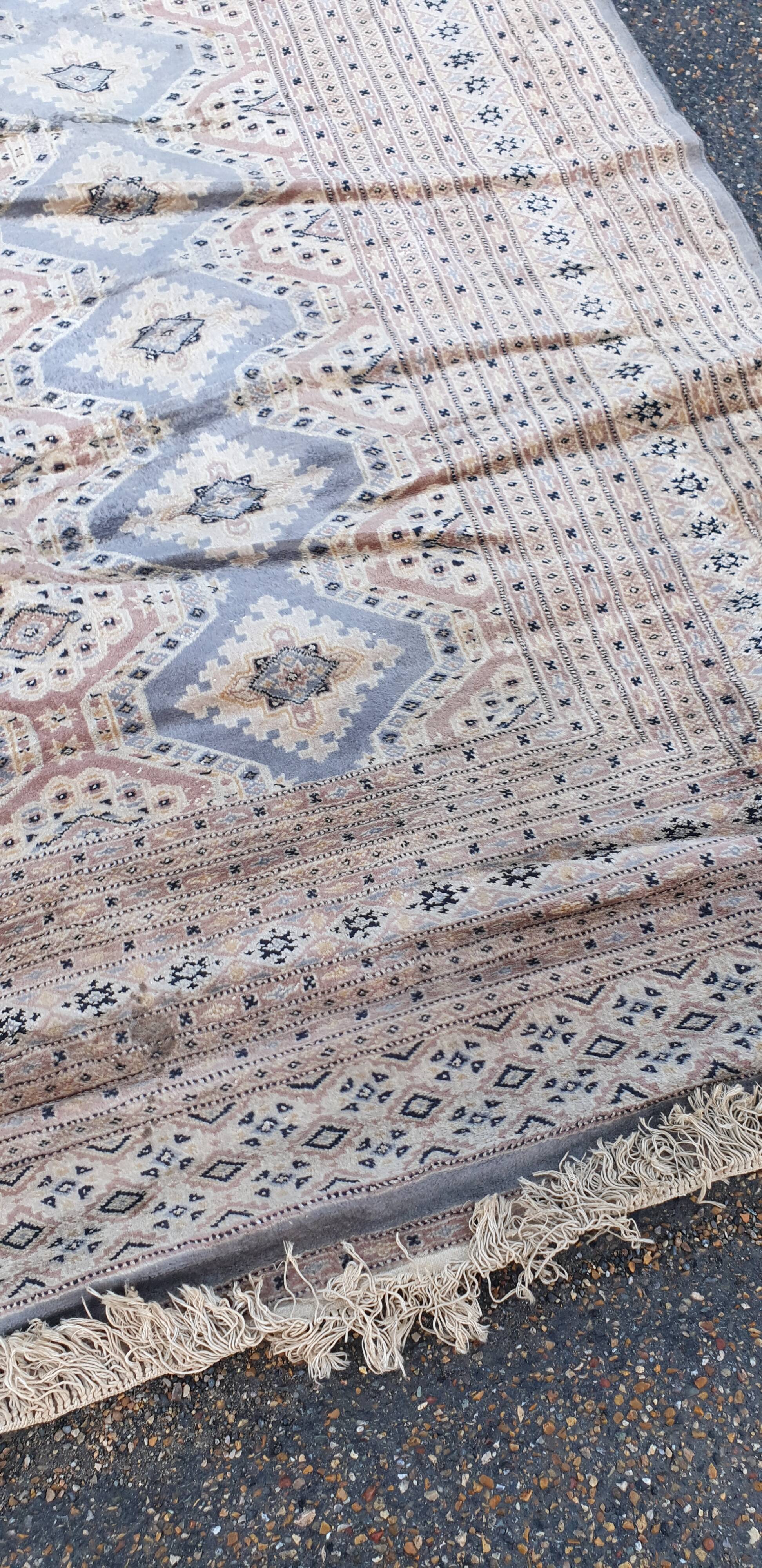 Oriental silk wool rug