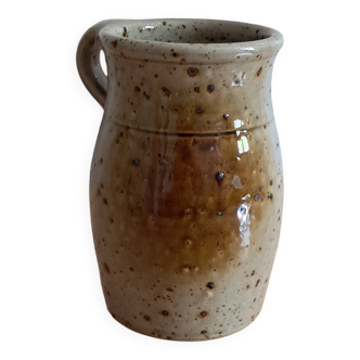 Pyrite stone jug signed Jacques Vilain