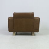 Vintage armchair Søren Nissen and Ebbe Gehl in brown leather