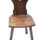 Set of 3 vintage brutalist mountain chairs, wooden chair, chalet