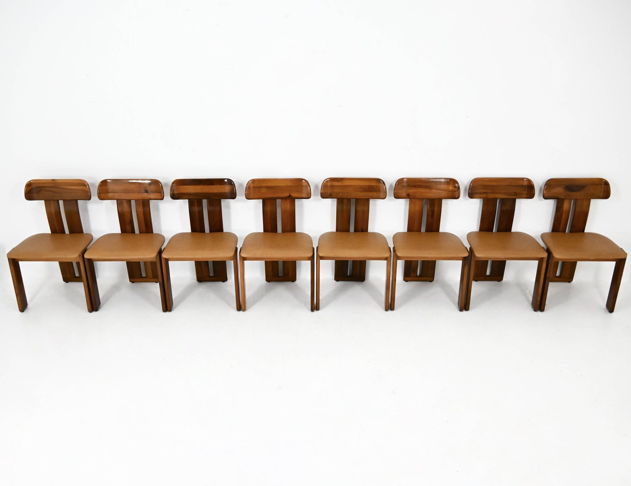 8 "Sapporo" chairs by Mario Marenco for Mobilgirgi, 1970s