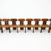 8 "Sapporo" chairs by Mario Marenco for Mobilgirgi, 1970s