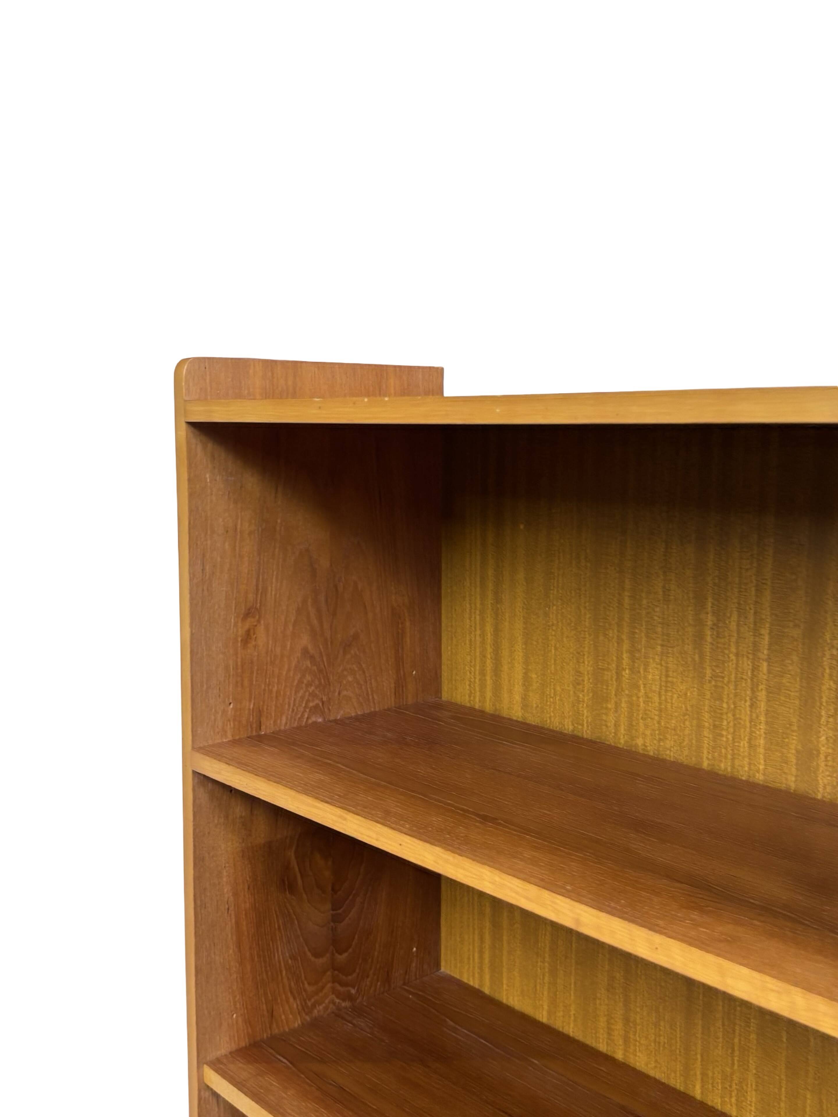 Large vintage teak bookcase, Danish design, 1960s
