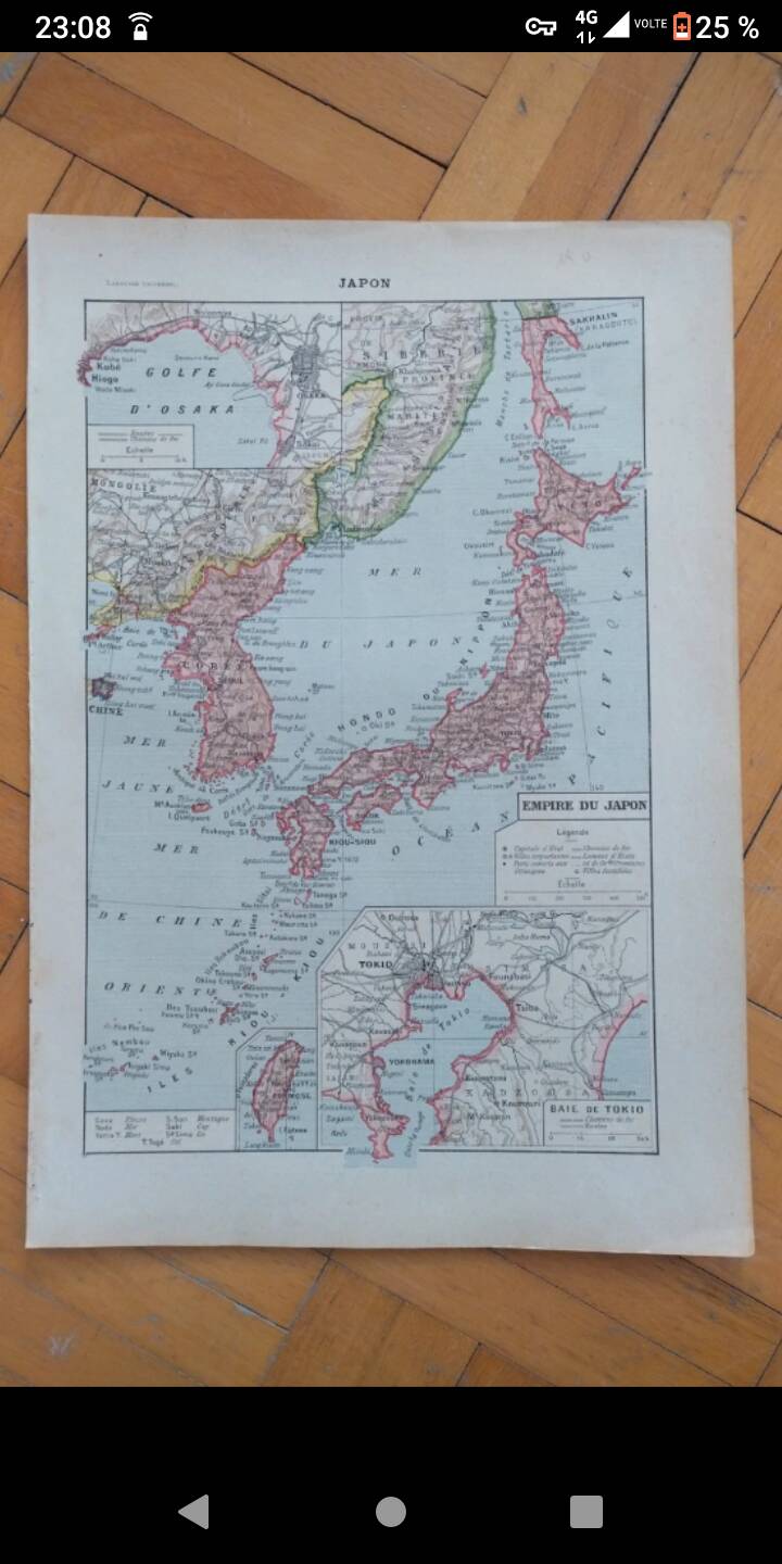 Old map of Japan
