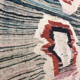 Moroccan Berber carpet Kilim Boucherouite 2.58x1.41m