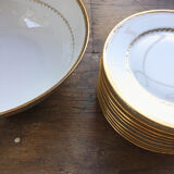 Set of plates and dessert dish Limoges