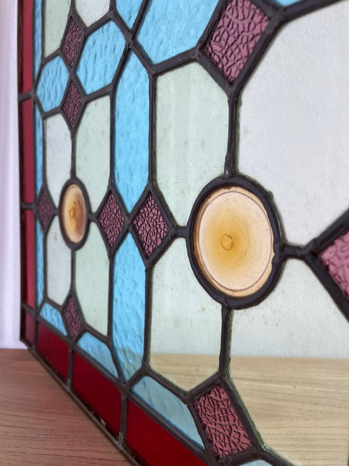 Polychrome stained glass window 1900