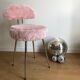 Pelfran rose moumoute chair