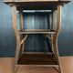 Walnut wheeled dessert trolley, circa 1900